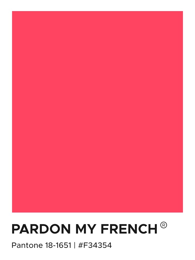 Pardon My French Pantone