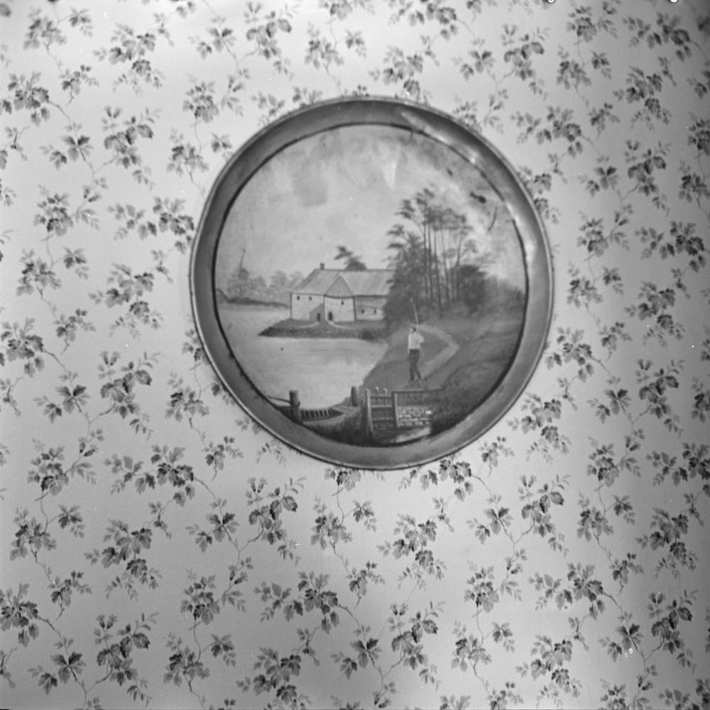 Primitive Painted Tray In House Of Fred Morgenflash, Farmer Near Marseilles, Illinois By Russell Lee