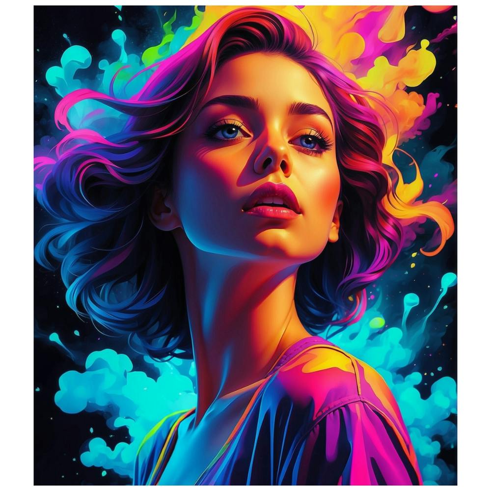 BeautifulGirl With Colorful Hair