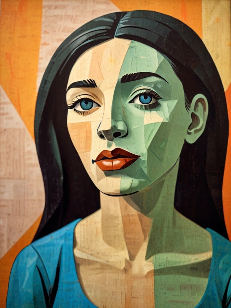 Woman With Blue Eyes 1