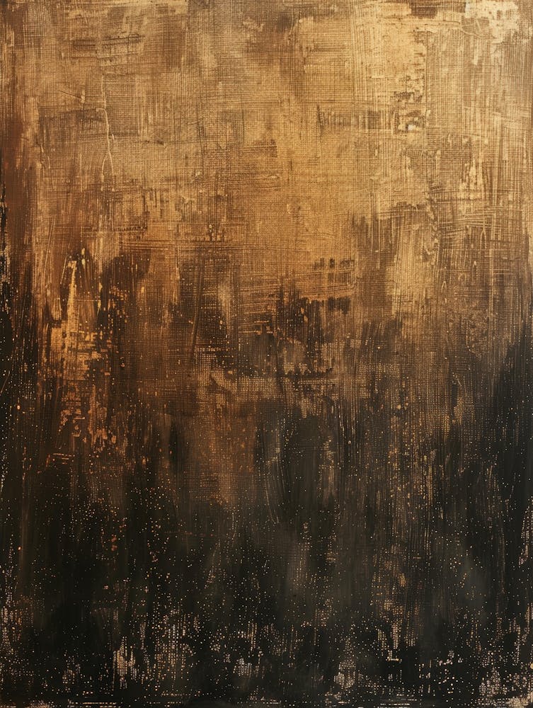 Abstract Oil On Canvas