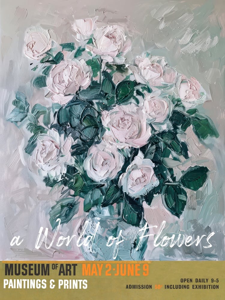 A World Of Flowers, Van Gogh Exhibition Roses 1