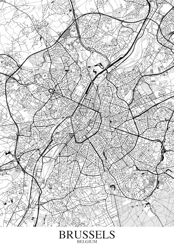 Brussels White Black