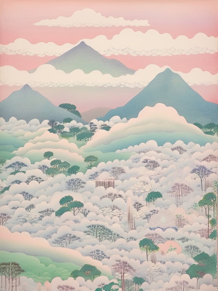 Mount Azuma In Fukushima Japanese Landscape 2