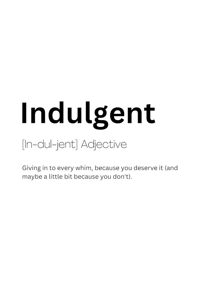 Indulgent Definition Meaning