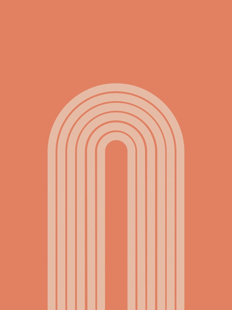 Abstract Rainbow Terracotta