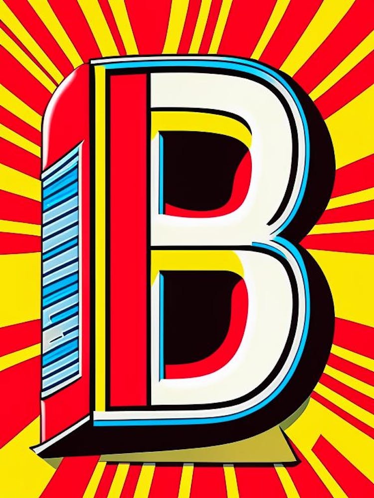 B, Letter, Alphabet Comic 8