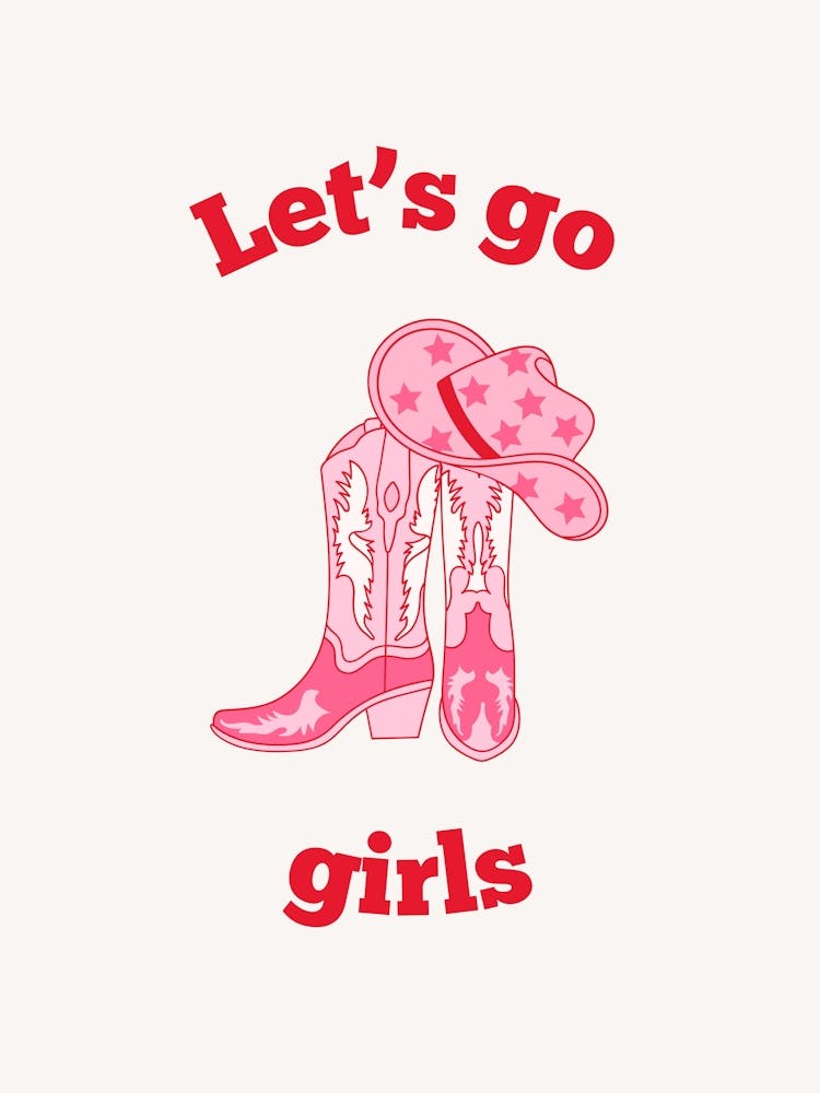 Let S Go Girls Pink And Red