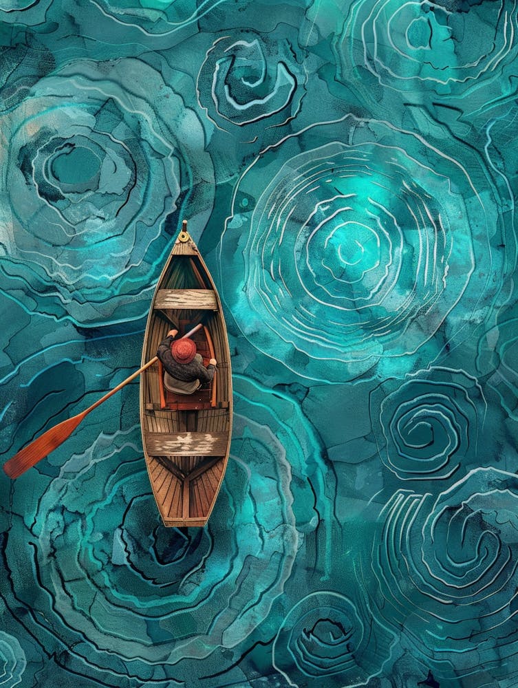 Man In A Canoe