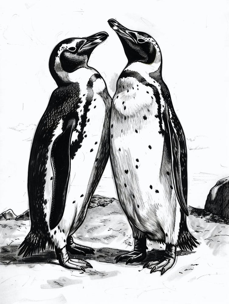 King Penguin Squabbling Over Territory 3