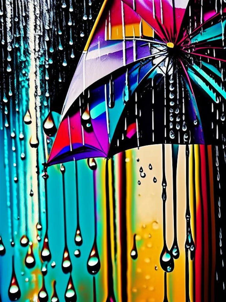 Rain Waterscape Pop Art Photography 1