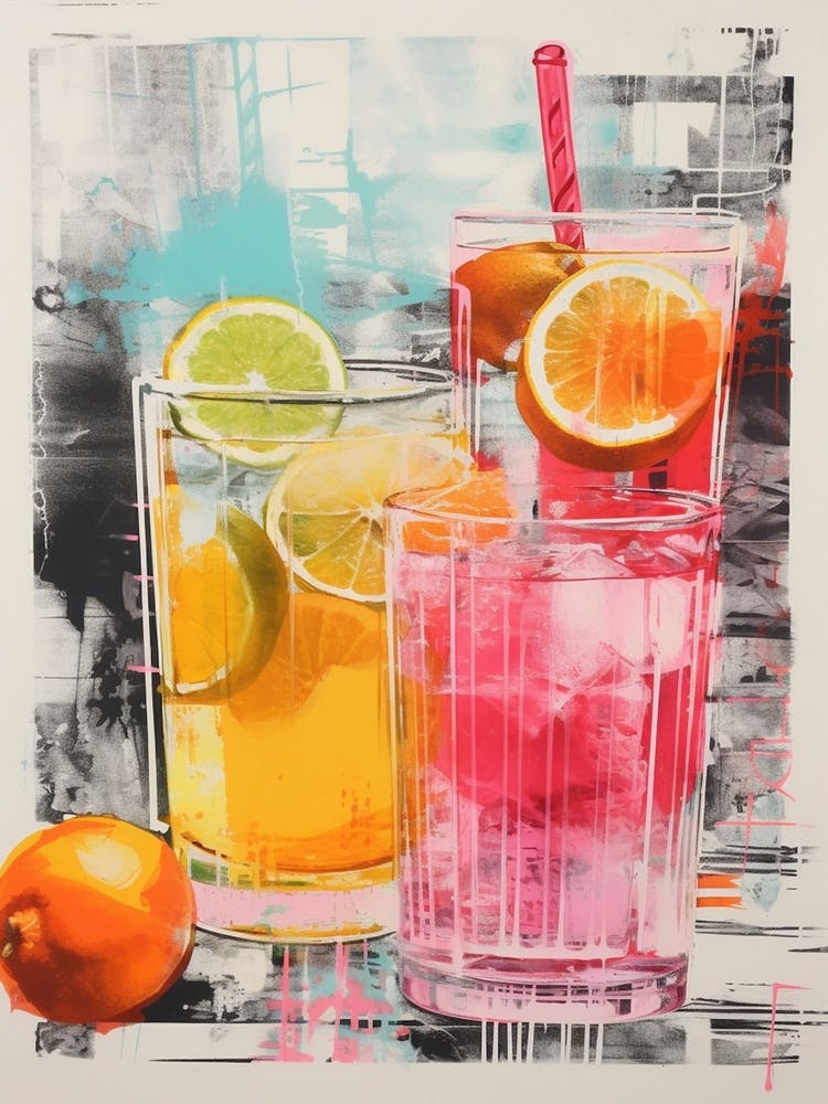 Cocktail Collage Inspired 1