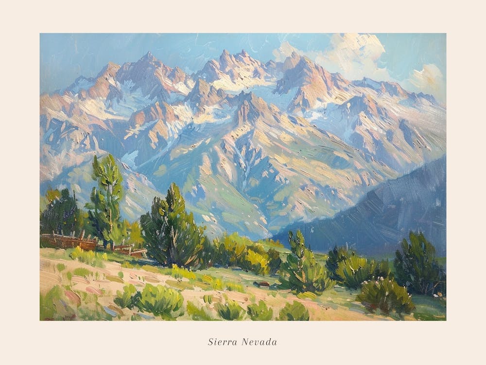 Western Landscapes Sierra Nevada 1 Poster