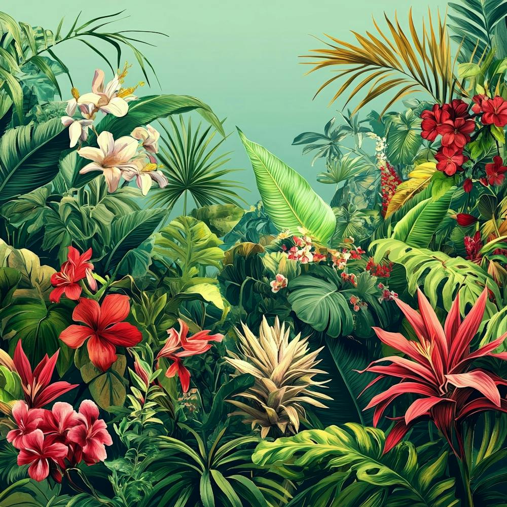 Tropical Jungle Background Art
