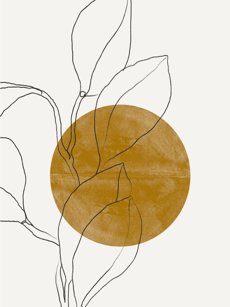 Golden Sun And Leaf