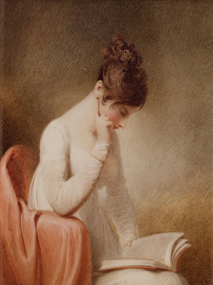 Lady Reading A Book 2