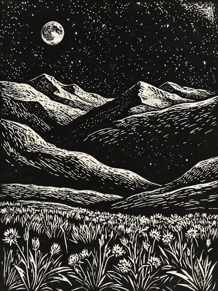 Moonlight Over The Mountains 1