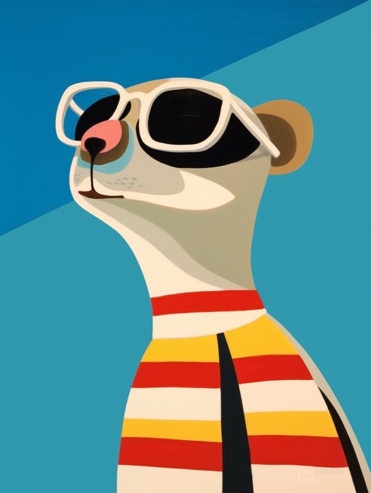 Little Meerkat 1 Wearing Sunglasses