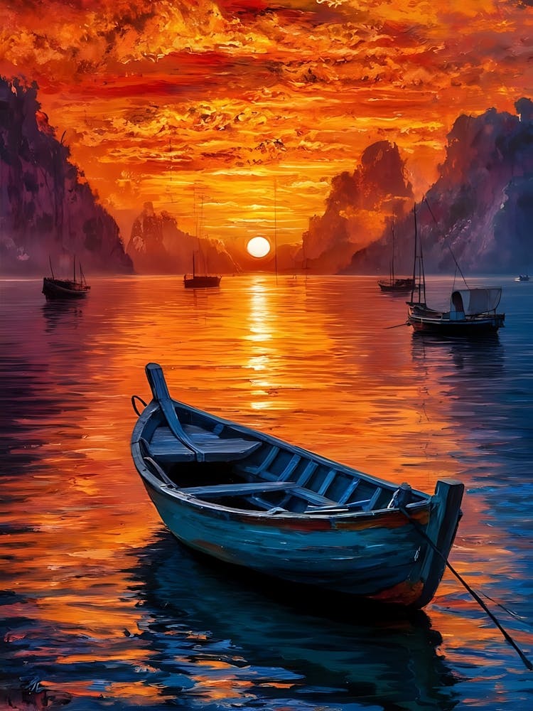 Sunset Boat