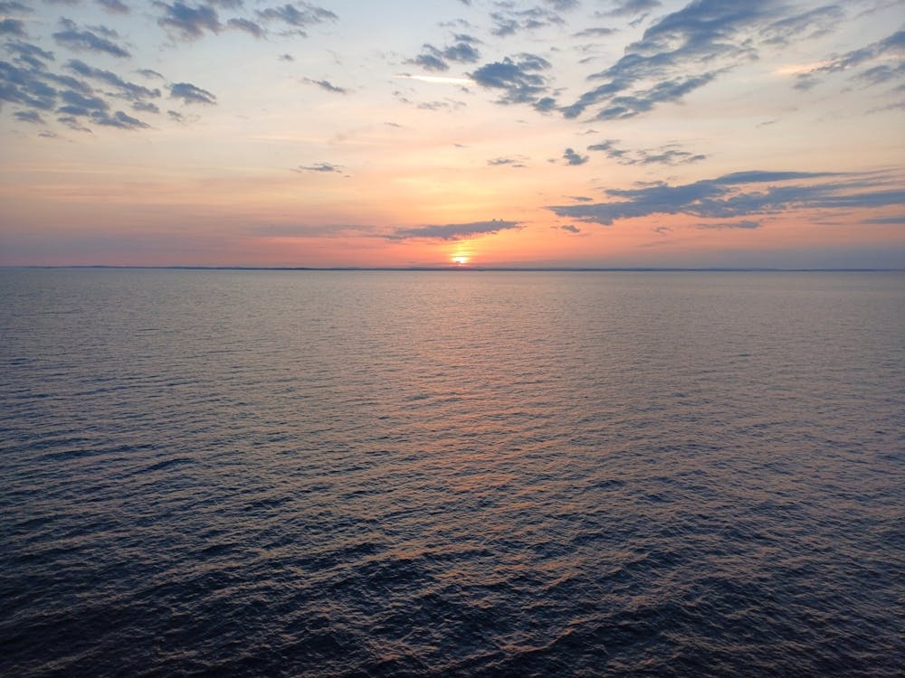 Sunset between Norway and Sweden