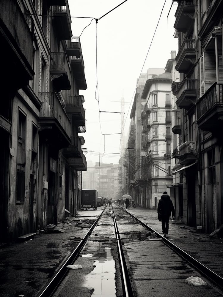 Genoa, Italy,, Mediterranean Black And White Photography Analogue 2
