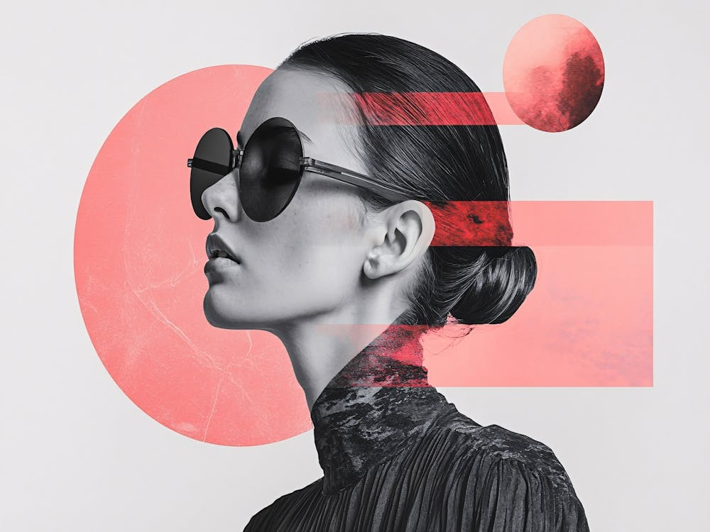 Porträt einer Frau mit Sonnenbrille 2