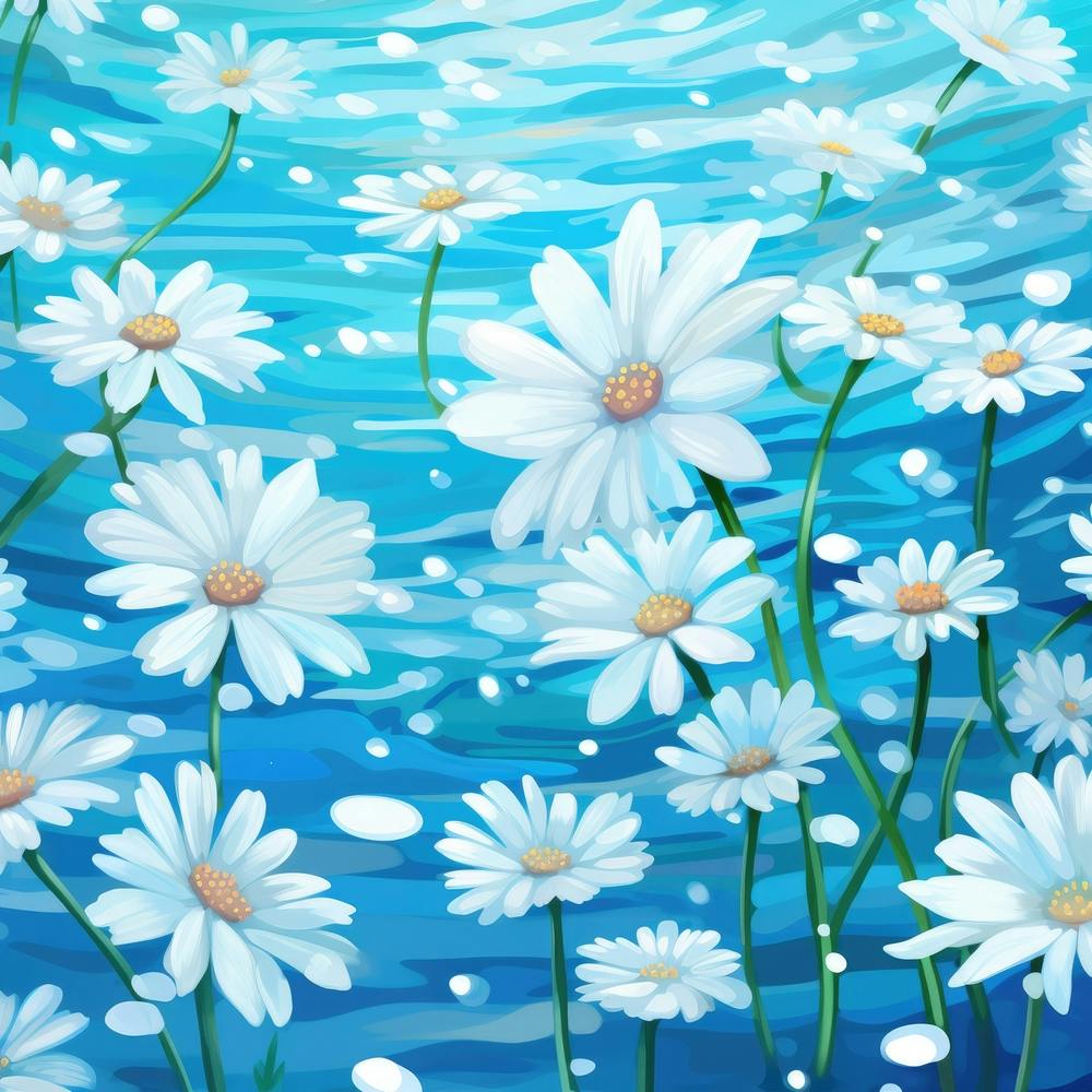 White Daisies In The Water