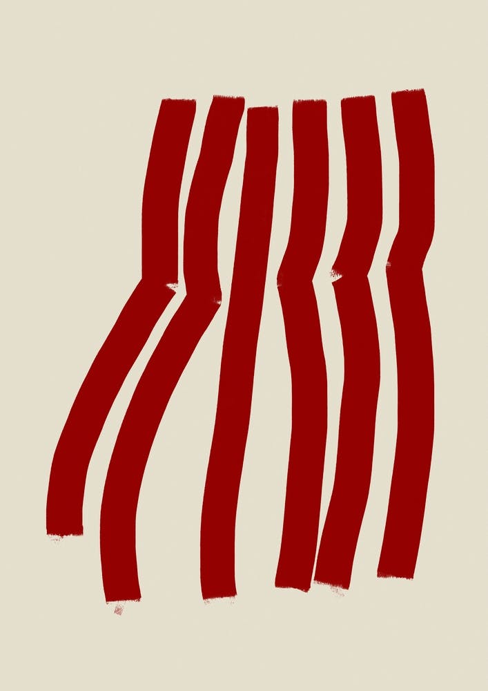 Abstract Red Lines 2