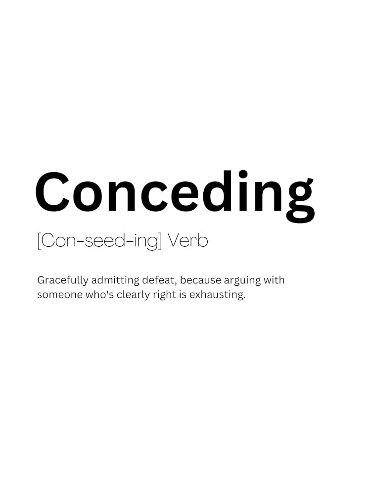 Conceding Definition Meaning