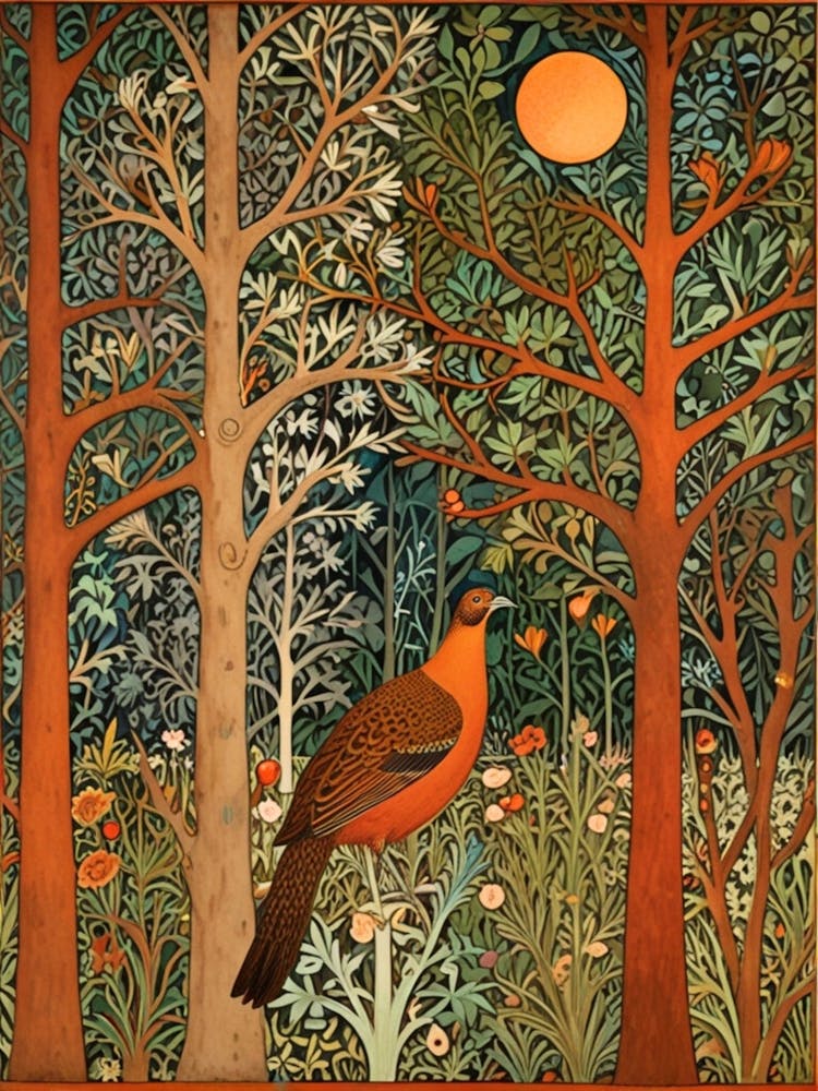 William Morris Pheasant In The Woods 1