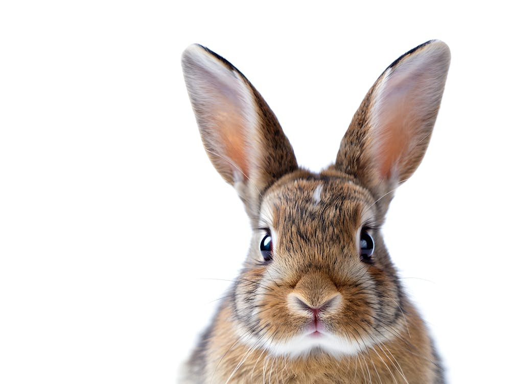 Brown Rabbit: Adorable Animal Portrait