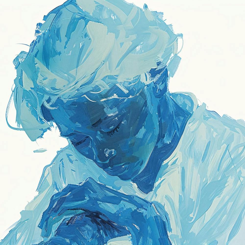 Depression 'Blue Woman'