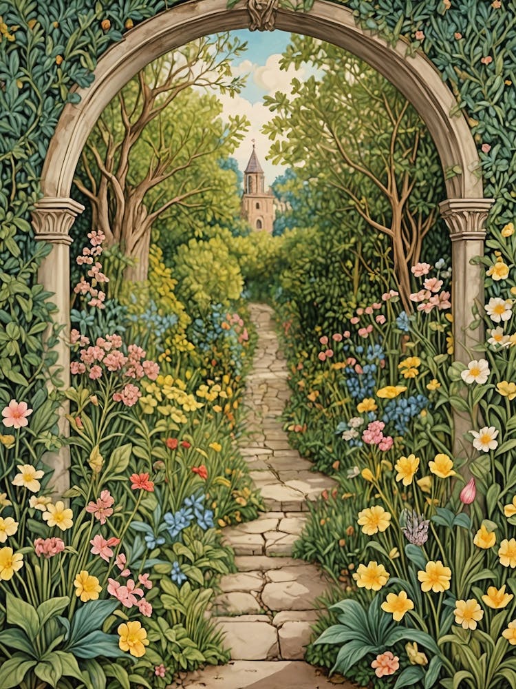 Secret Floral Garden Path