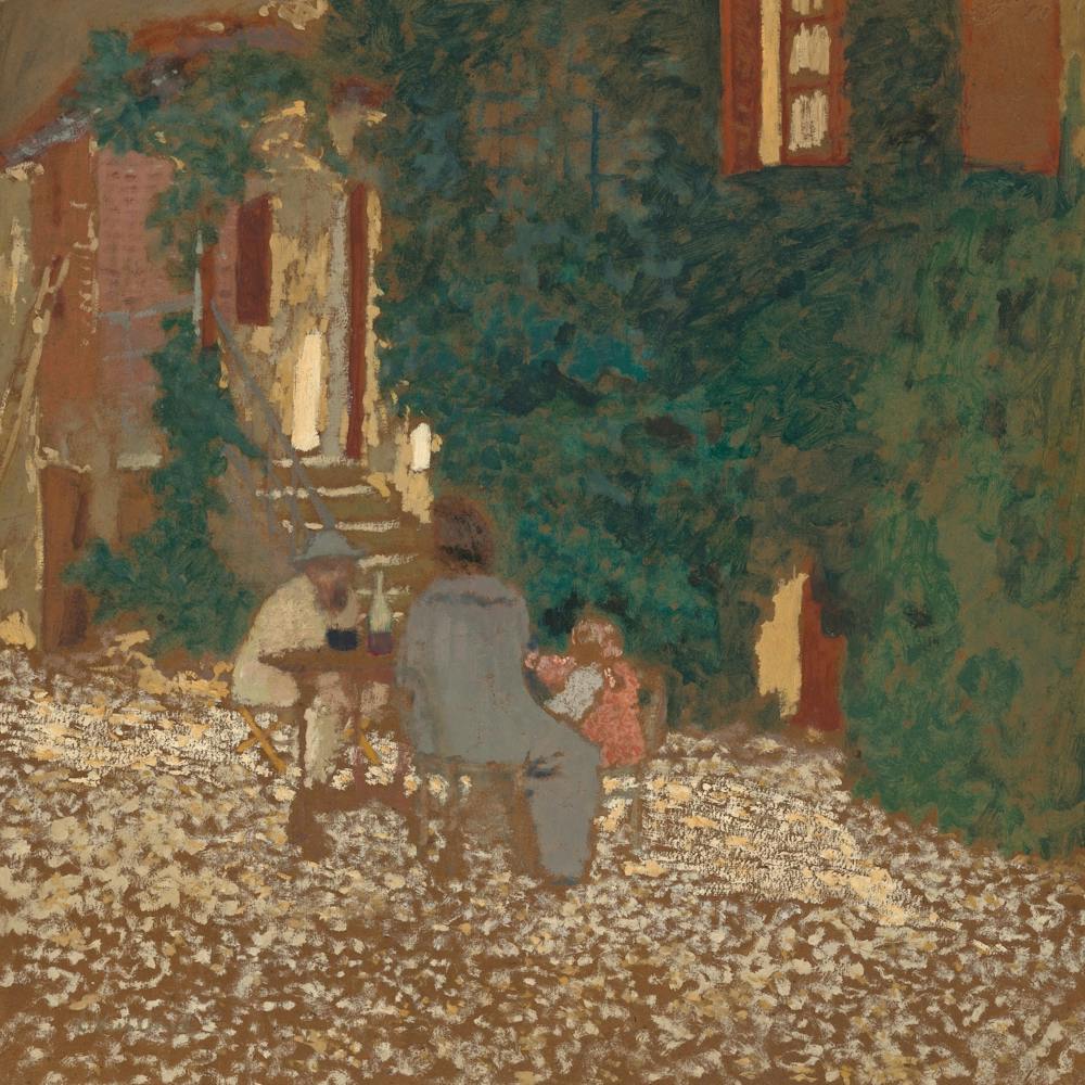 Repast In A Garden (1898) By Edouard Vuillard