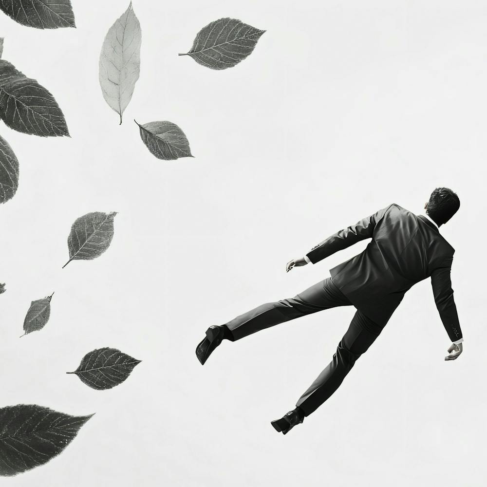 Businessman Falling