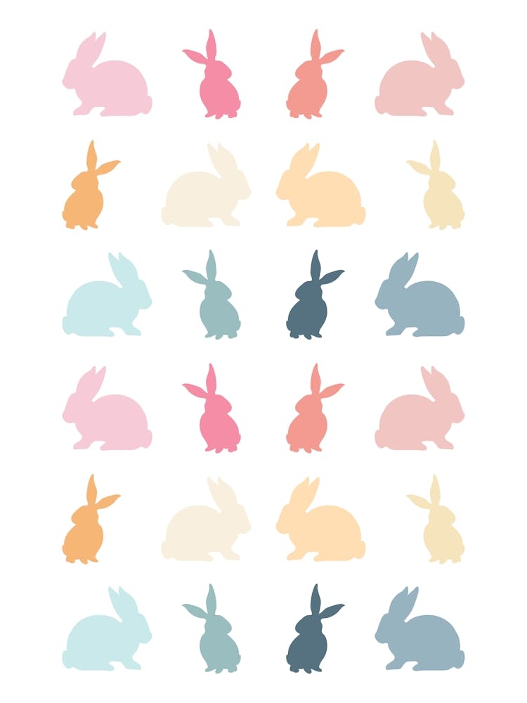 Rainbow Easter Bunnies