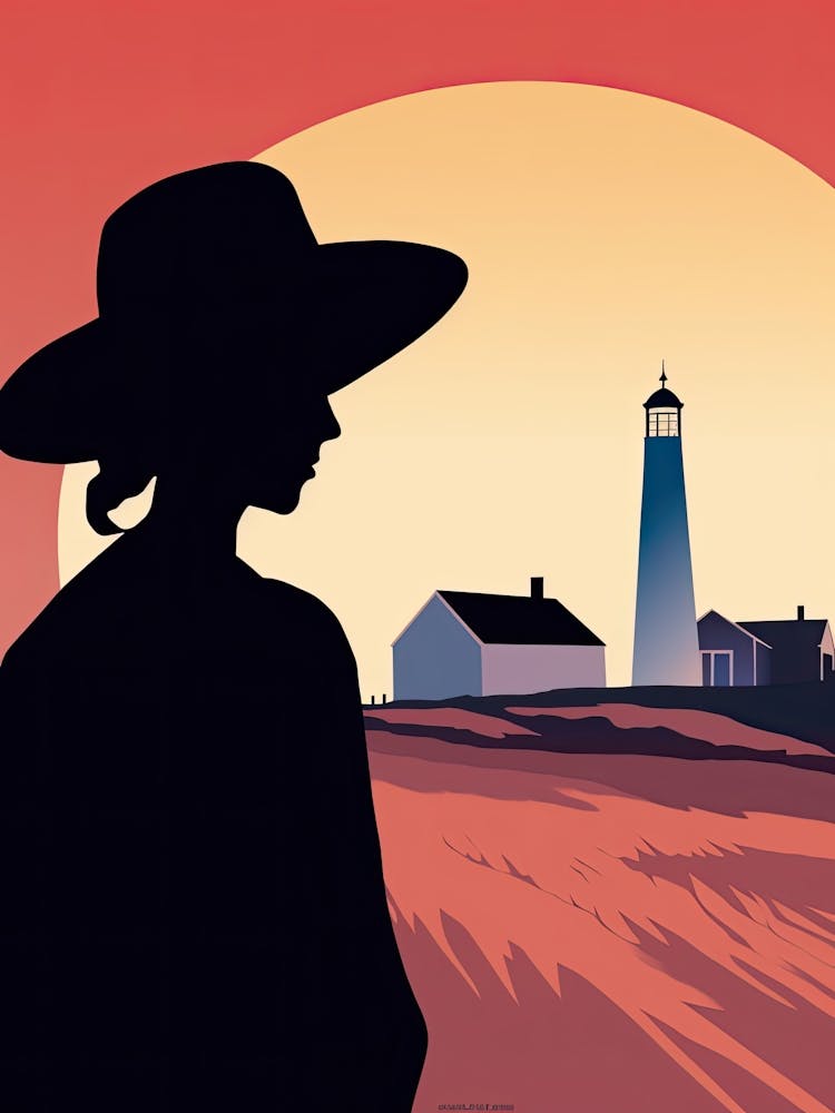 Cape Cod Massachusetts, Usa, Bold Outlines 1