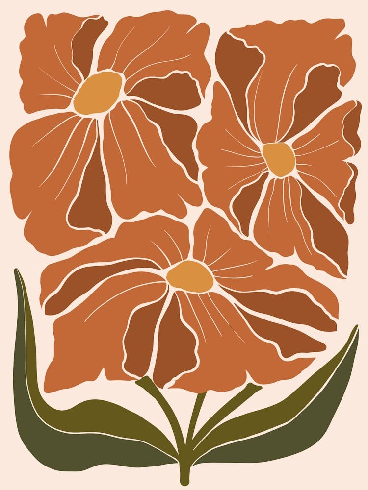 Orange Flowers 1