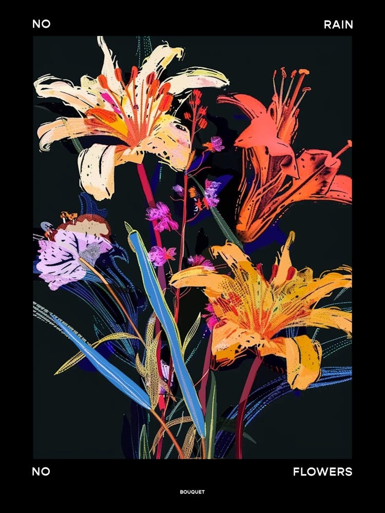 No Rain No Flowers Poster Bouquet 4