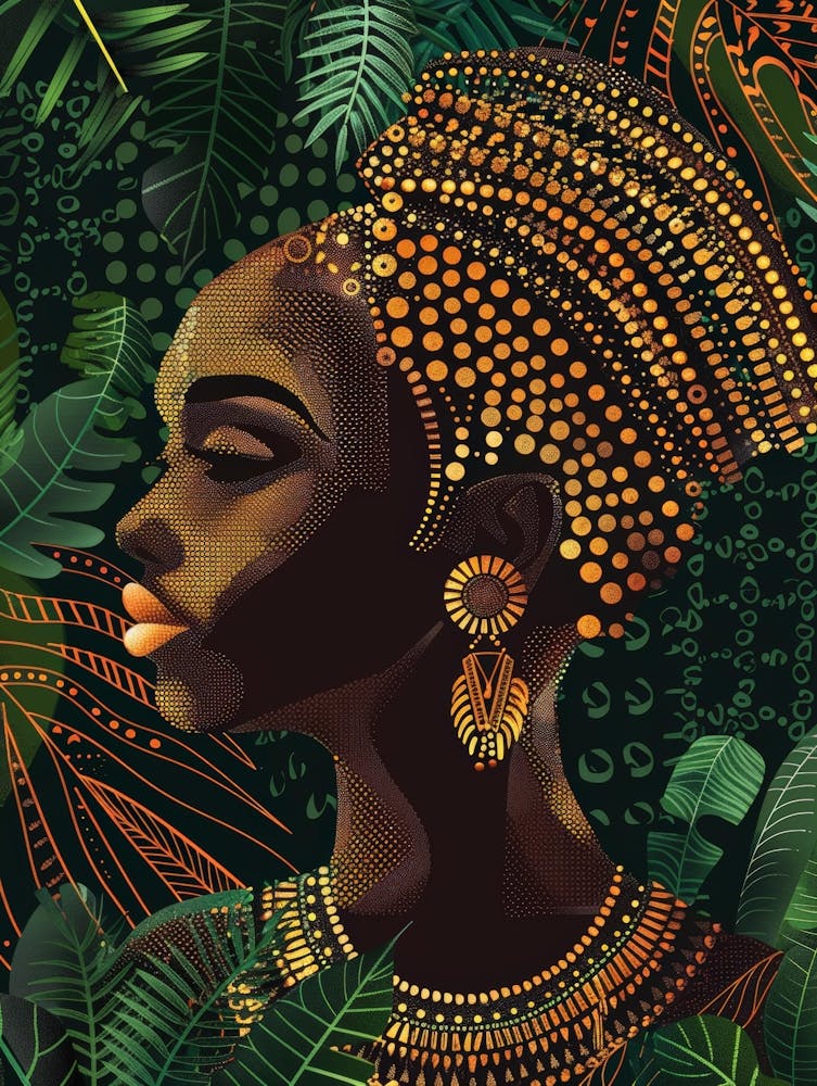 African Woman In The Jungle 2