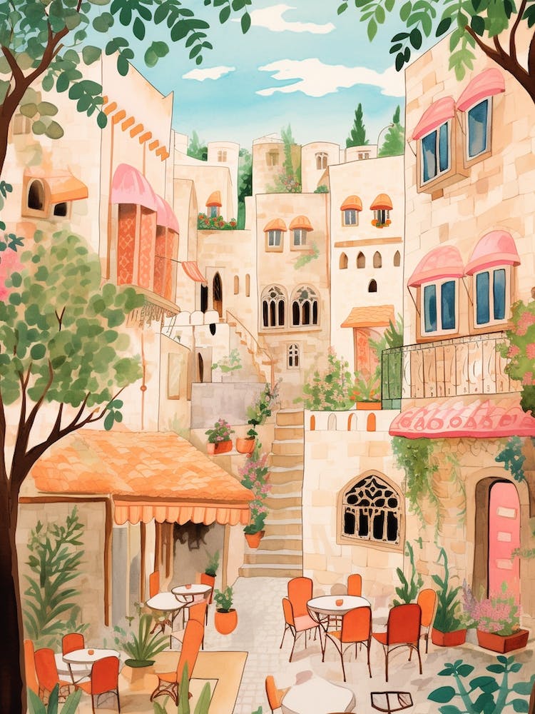 Byblos Lebanon 1 Illustration