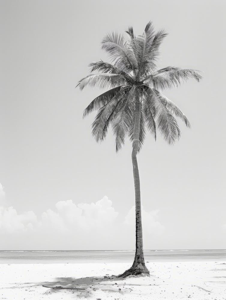 Palm Tree On The Beach 3