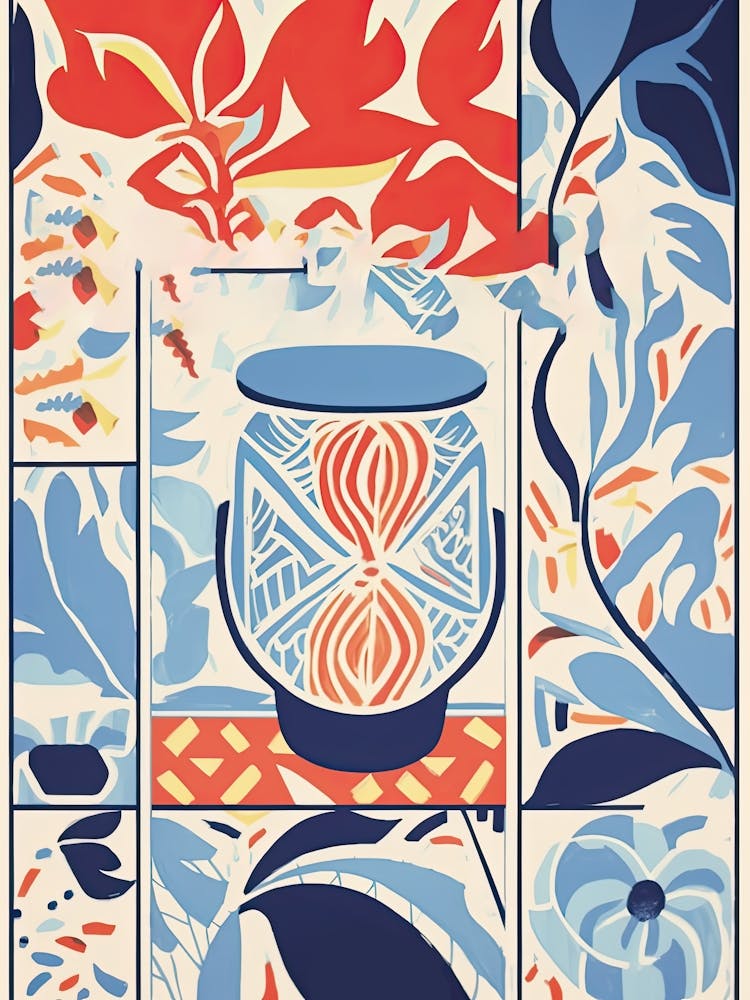 Mosaic Tiles Matisse Style