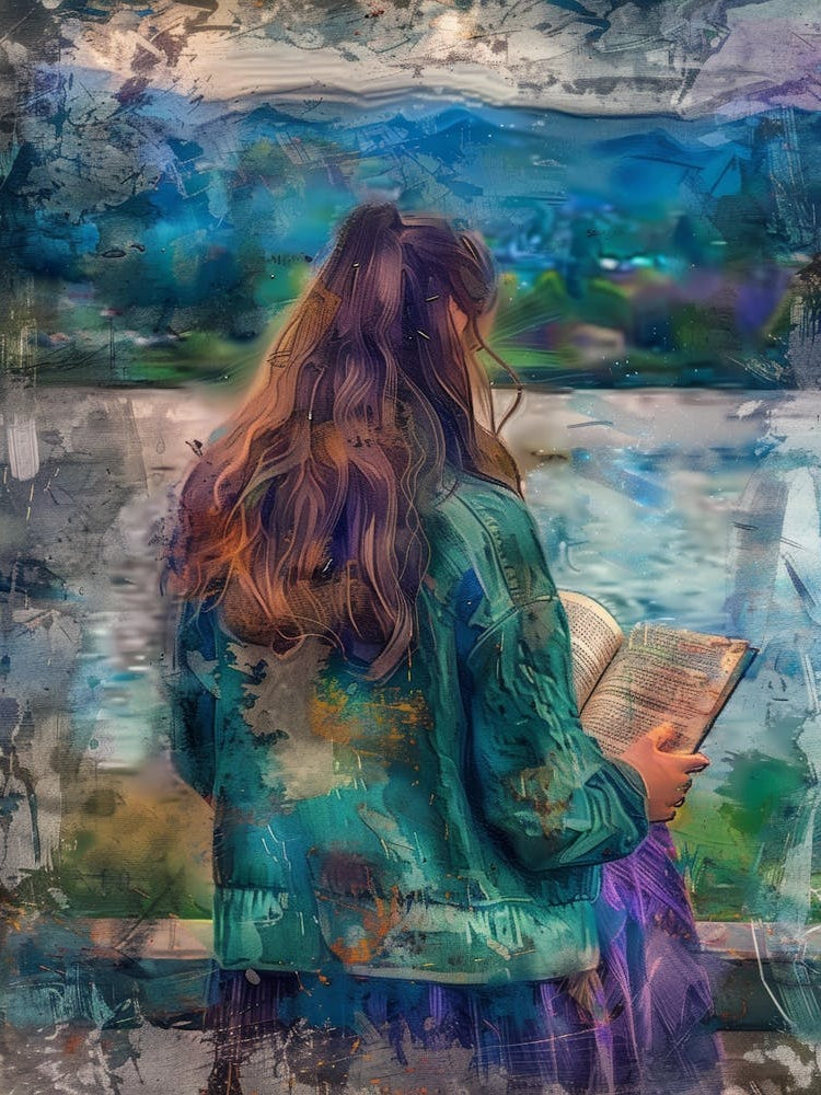 Girl Reading A Book 5