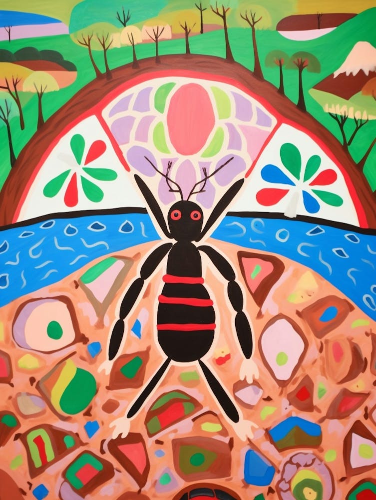 Maximalist Animal Painting Ant