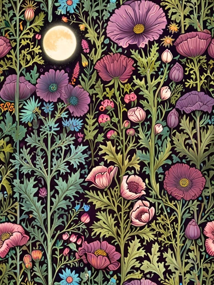 William Morris - Papier Peint Floral 1