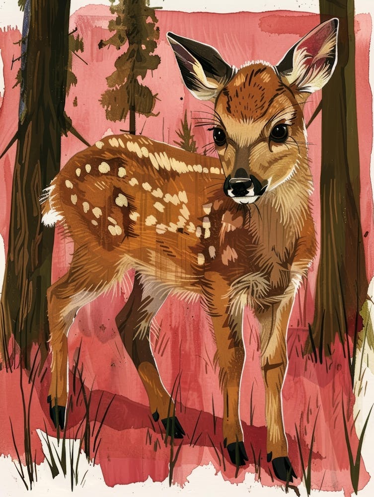 Rehkitz Illustration 5
