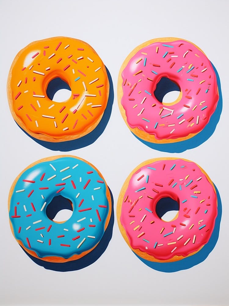 Donuts Pop Art Retro 3