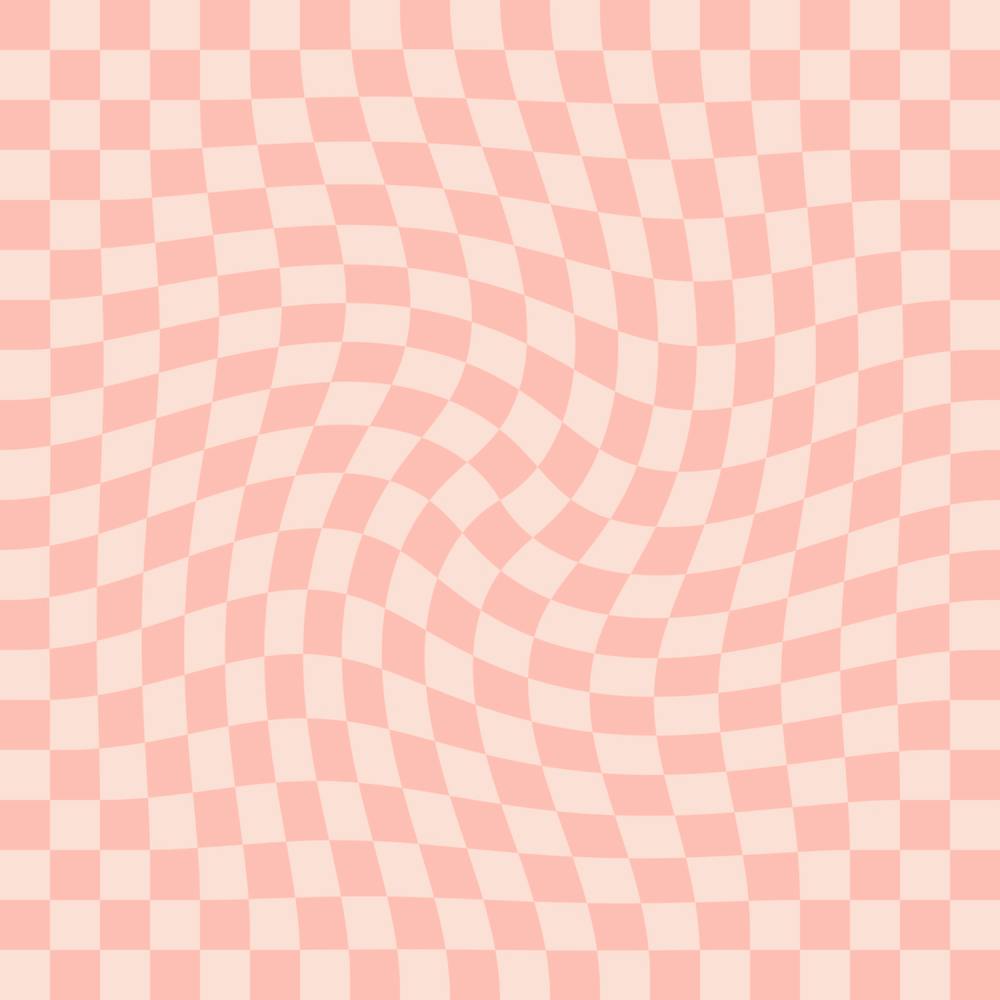 Checkerboard Pink Twist Square