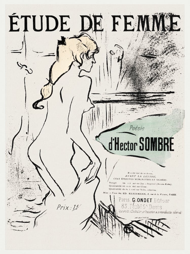 Étude De Femme (1893), Henri de Toulouse-Lautrec
